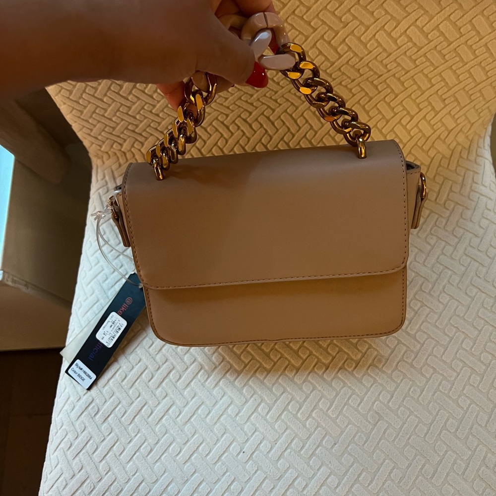 Beige mini bag